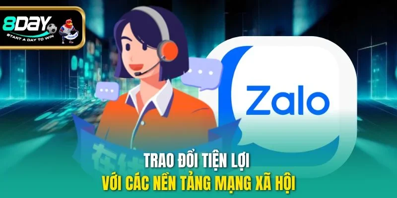 Trao đổi tiện lợi với các nền tảng mạng xã hội